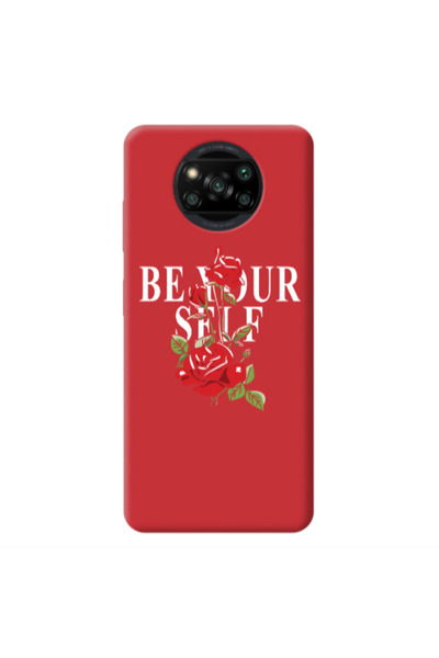 Other Xiaomi Poco X3 /X3 Pro Be Your Self Red Colored Silicone TPU Θήκη