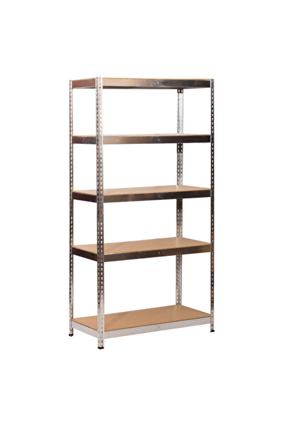 Q DECOR home&kids&garden Rafturi metalice pentru cămară/balcon, 5 rafturi din...