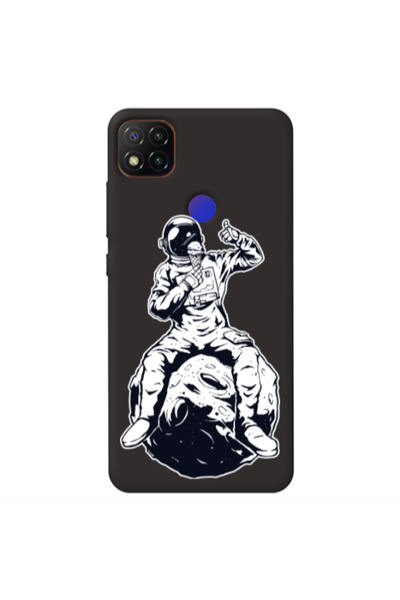 Other Xiaomi Redmi 9c ice cream in space Black Colored Silicone TPU Θήκη