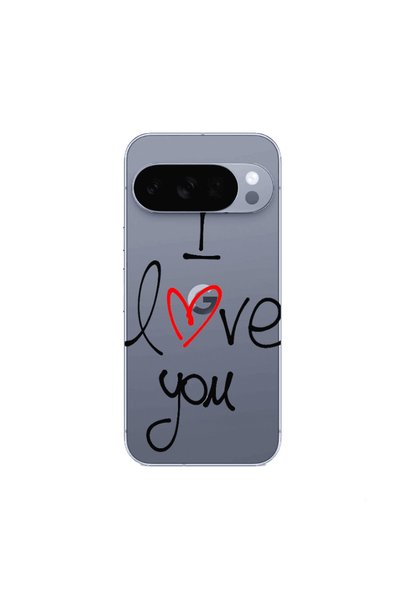 Other Google Pixel 10 Pro i love you Transparent Silicone TPU Θήκη