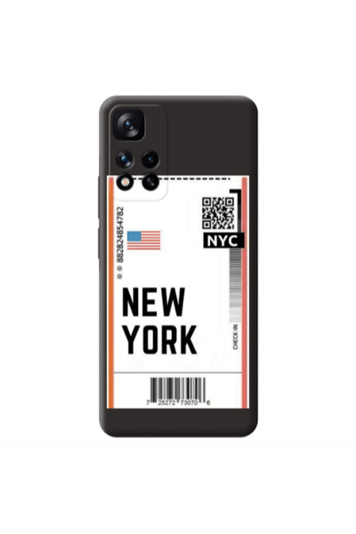 Other Xiaomi Redmi Note 11 Pro 5G New York NYC Black Colored Silicone TPU Θήκη