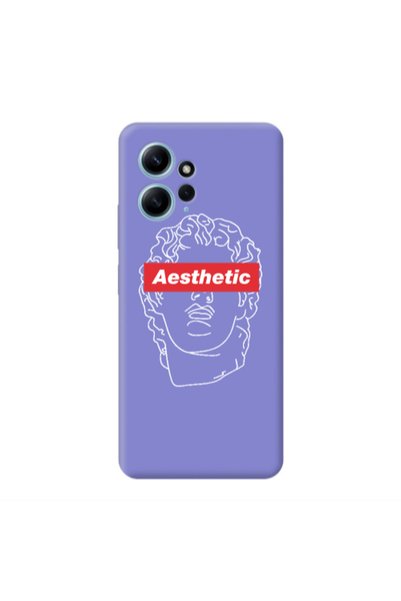 Other Xiaomi Redmi Note 12 4G Aesthetic Purple Colored Silicone TPU Θήκη
