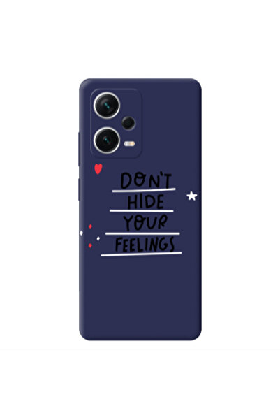Other Xiaomi Poco X5 Dont Hide Your Feelings Dark blue Colored Silicone TPU Θήκη