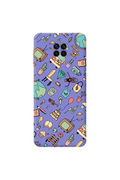 Other Xiaomi Redmi Note 9 Pro Best buds Purple Colored Silicone TPU Θήκη