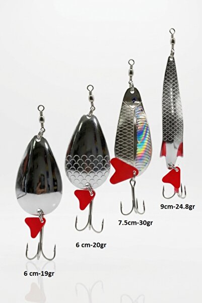 usmtekno Turna Kaşığı 4 Adet Rapala Lures Yapay Yem Turna Kaşığı Turna Levrek...