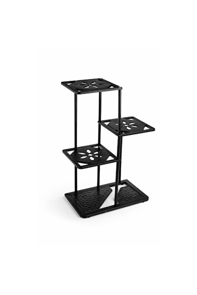 SHOPIENS Suport metalic pentru flori cu 3 niveluri, 46.5x66 cm, Etajeră pentr...
