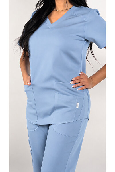 sketch Women's Sky Blue Scrub (Baby Blue) - m
