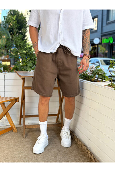 manch collection Baggy Fit Basic Gabardine Shorts
