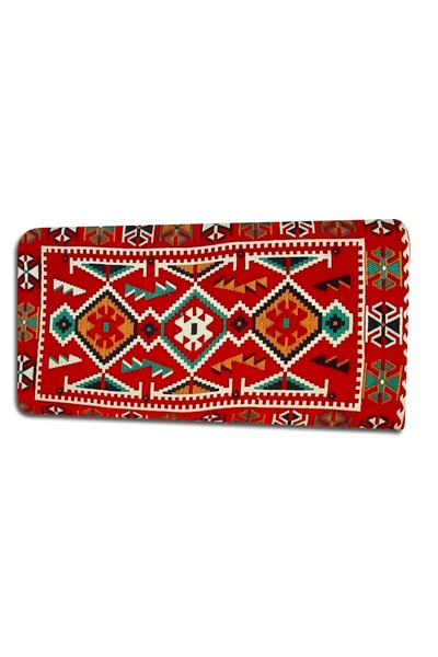 Algelsineve Sünger Dolgulu Şark Köşesi Yastığı veya Minderi 60x180cm Kırmızı