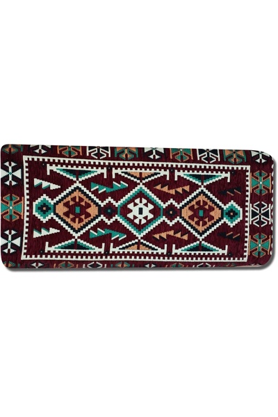 Algelsineve Sünger Dolgulu Şark Köşesi Yastığı veya Minderi 60x180cm Bordo