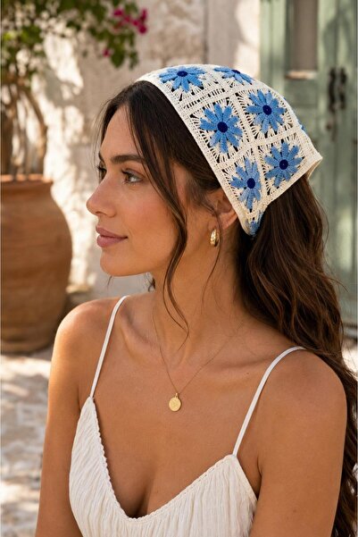 Wearflawless باندانا نسائية منسوجة بنمط ديزي، باندانا للشعر، باندانا صيفية عص...
