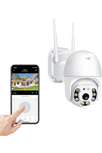 Clever 080051 Κάμερα Παρακολούθησης IP Wi-Fi Full HD 1080p Αδιάβροχη με Αμφίδ...