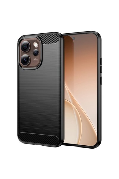 Techsuit Husă pentru Oppo Reno15 Pro Max - Silicon Carbon - Negru