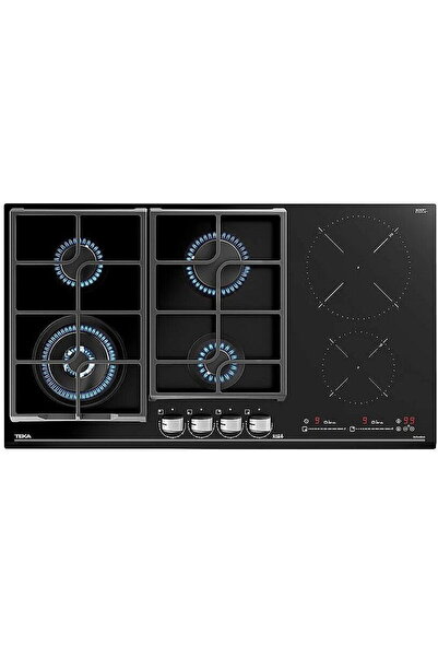 Teka Hob jzc 96342 bbc bk (e4) gas/induction 90 cm black 6 cooking area