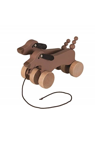 Egmont Toys Cățeluși din lemn de tras după târânt