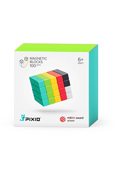 PIXIO Blocuri magnetice de construcție 100 |   Seria de Design