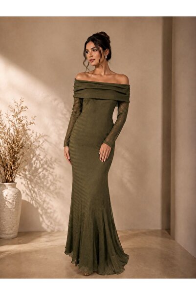 YIBAR Grape Colored Evening Dress0