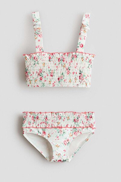 H&M Patterned smock-detail bikini