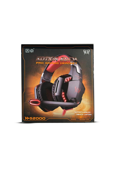 Lorraya Gaming Headset 3.5mm Wired LED Light Noise Cancelling for PS5 PC Xbox