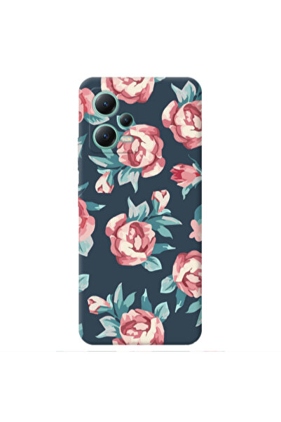 Other Xiaomi Redmi Note 12 Pro 5G Purple roses Transparent Silicone TPU Θήκη