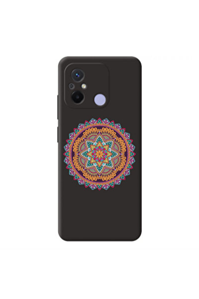 Other Xiaomi Redmi 12C Mandala D102 Black Colored Silicone TPU Θήκη