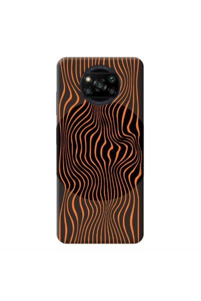 Other Xiaomi Poco X3 /X3 Pro Trapezoidal lines Black Colored Silicone TPU Θήκη