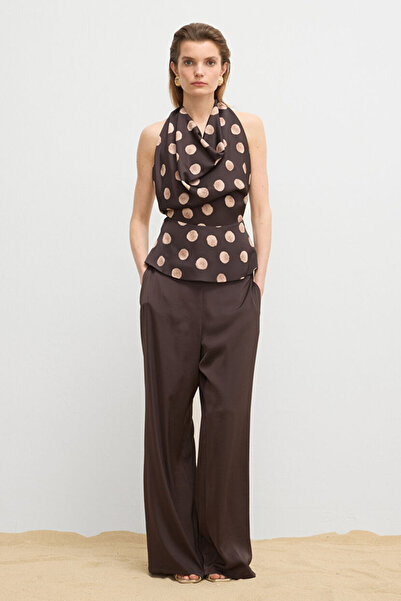 Love My Body Moda Tutkusu Beli Lastikli Bol Paça Pantolon