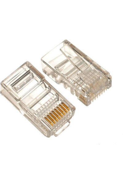 POWERTECH Βύσμα RJ-45 αρσενικό Cat5e 50 τεμάχια Διαφανές (CAB-N087)
