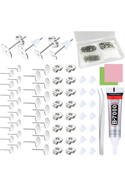 Arabest 665-Piece Earring Posts,Stainless Steel Jewelry Making Kit,Hypoallerg...