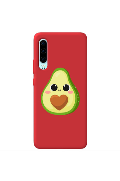 Other Huawei P30 Baby avocado Red Colored Silicone TPU Θήκη