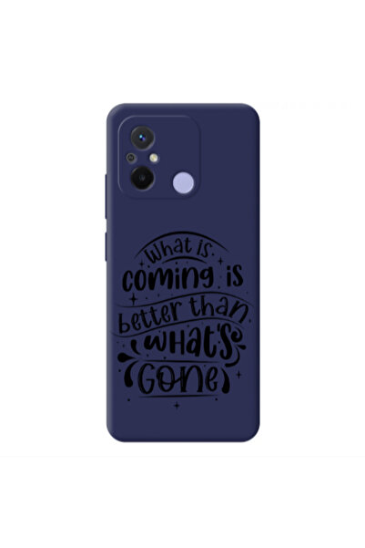 Other Xiaomi Redmi 12C What is coming Dark blue Colored Silicone TPU Θήκη