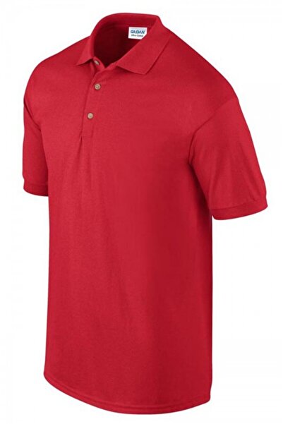 GILDAN Tricou polo bărbătesc, 100% bumbac, GI 3800, roșu