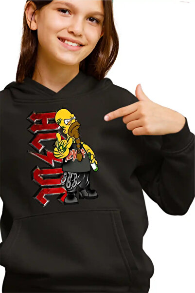 OEM Hanorac Copii Fete AC/DC The Simpsons Homer ACDC Merch