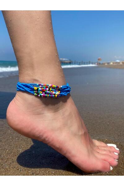 Beykan handmade Bahama Set of 8 Anklet Bracelets