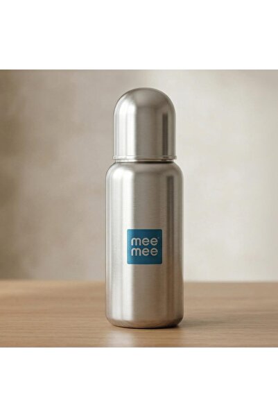 mee mee Steel Feeding Bottle 300 ml | Milk Bottle with Advanced Anti-Colic Va...