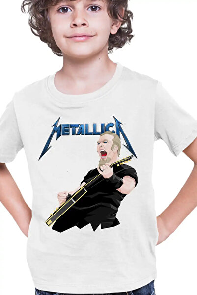 OEM Εμπορεύματα Metallica Τζέιμς Χέτφιλντ Παιδικό Μπλουζάκι για Αγόρια