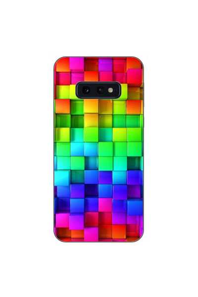 OEM Husa compatibila cu Samsung Galaxy S10e Silicon Gel Tpu Model Colorful Cubes