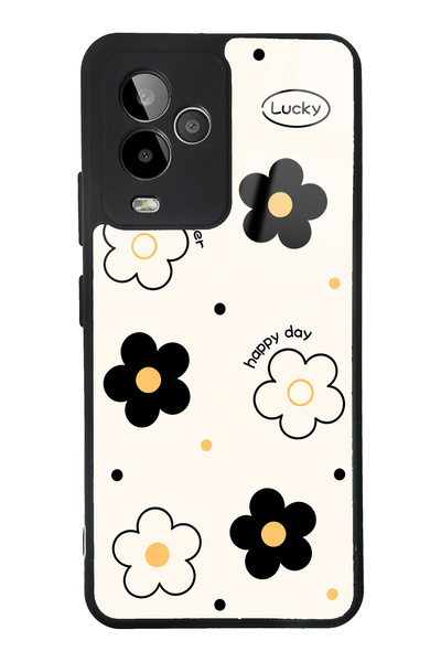 Spoyi Gm 24 Pro White Lucky Happy Day Tasarımlı Glossy Telefon Kılıfı