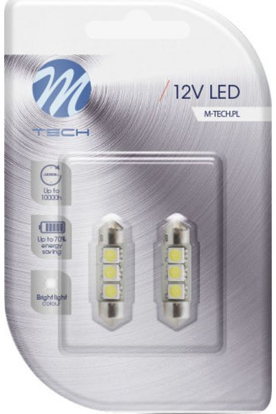 M-TECH Λάμπες Αυτοκινήτου & Μοτοσικλέτας Premium C5W / C10W Canbus LED Λευκό ...