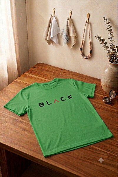 UNCİA OUTDOORS Tricou oversize pentru bărbați, cu imprimeu BLACK, cu gât rotu...