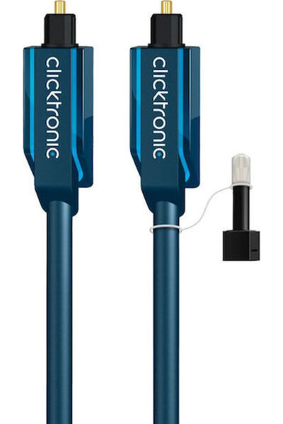 CLICKTRONIC 70366 1μ Οπτικό καλώδιο TOS αρσενικού τύπου Μπλε (70366)
