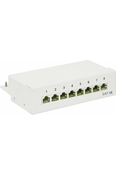 goobay Πάνελ διανομής για rack 1U με 8 θύρες cat5e Γκρι Κωδικός: 68882