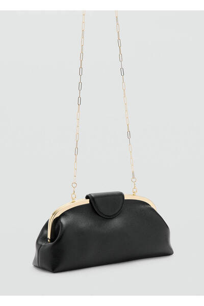 MANGO Woman Küçük metal detaylı clutch çanta