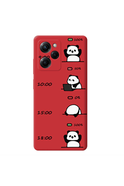 Other Xiaomi Poco X5 Pro My situation at work Red Colored Silicone TPU Θήκη