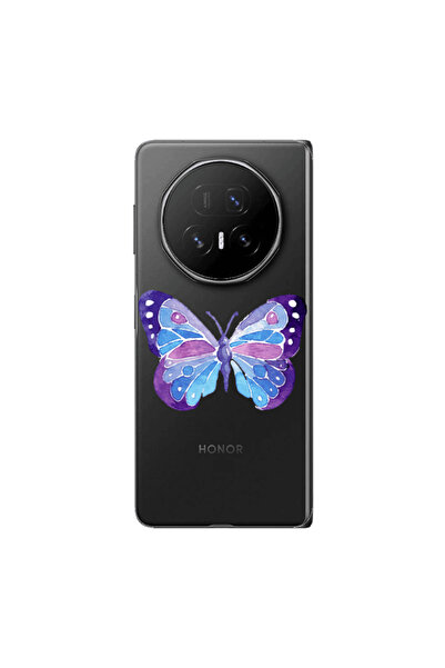 Other Honor Magic V5 Big Butterfly Transparent Silicone TPU Θήκη