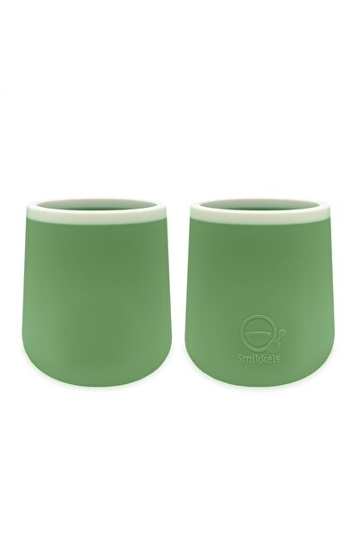 Smikkels Σετ Κυπελλάκια Σιλικόνης 2 Τεμαχίων 175 ml Πράσινο