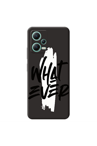 Other Xiaomi Redmi Note 12 Pro 5G What Ever Black Colored Silicone TPU Θήκη