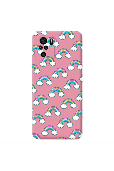 Other Xiaomi Redmi Note 10S Cute rainbows Pink Colored Silicone TPU Θήκη