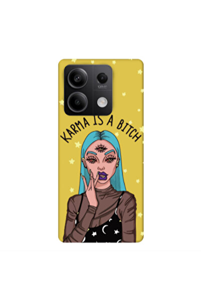 Other Xiaomi Redmi Note 13Pro 5G Karma is a bitch Yellow Colored Silicone TPU...