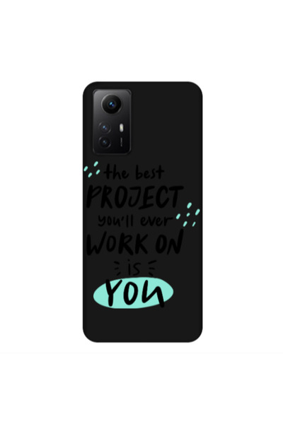 Other Xiaomi Redmi Note 12s The Best Project Black Colored Silicone TPU Θήκη